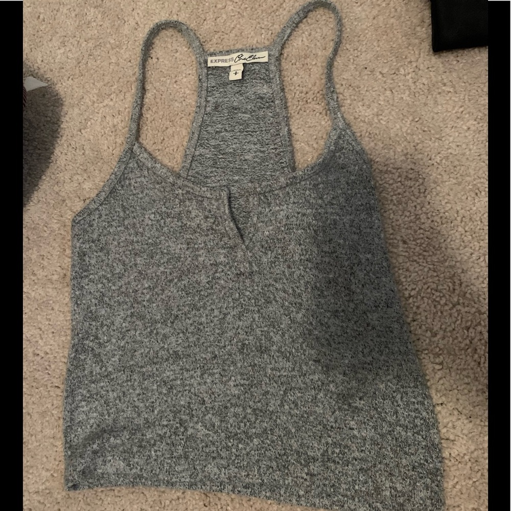 Cropped sweater tank